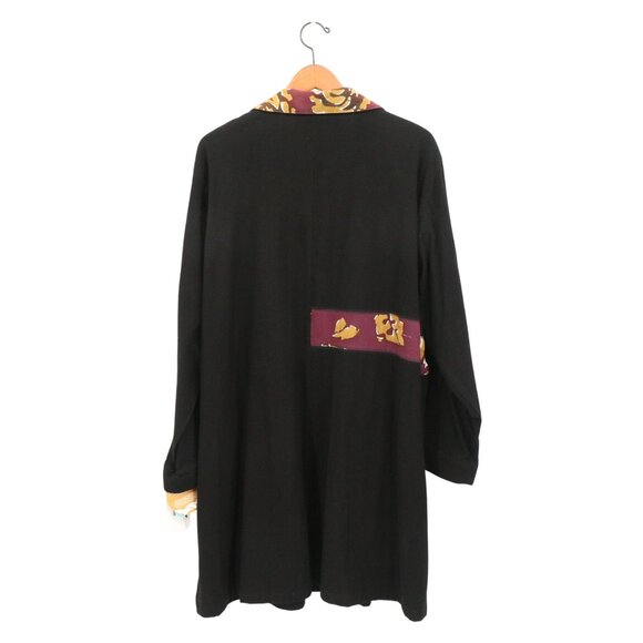 NWT WinterSun Handpainted Black Eira Flannel Shirt Jacket Winter Sun 3X - Picture 5 of 5